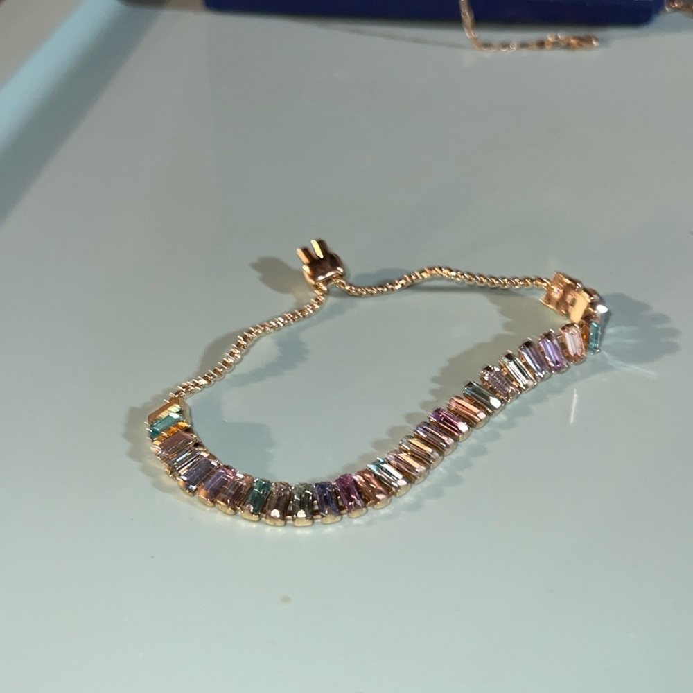Adjustable Bracelet with gemstones